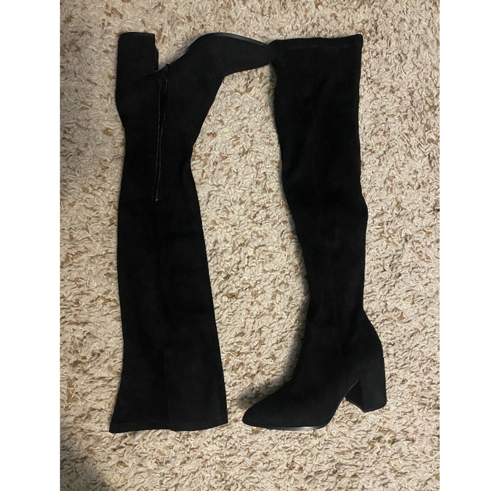 Steve Madden Black high boots 6.5